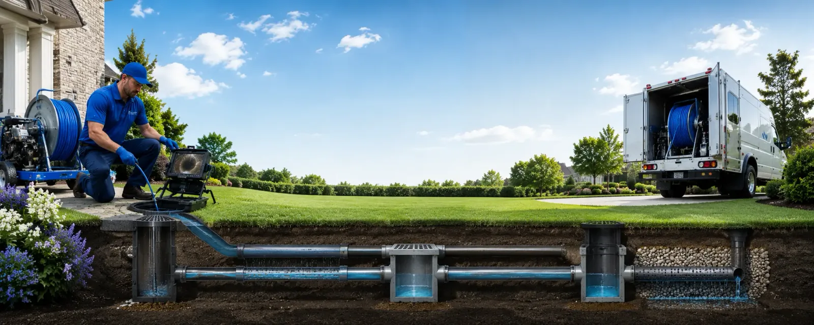 Outdoor drain cleaning information for New Cumberland, WV